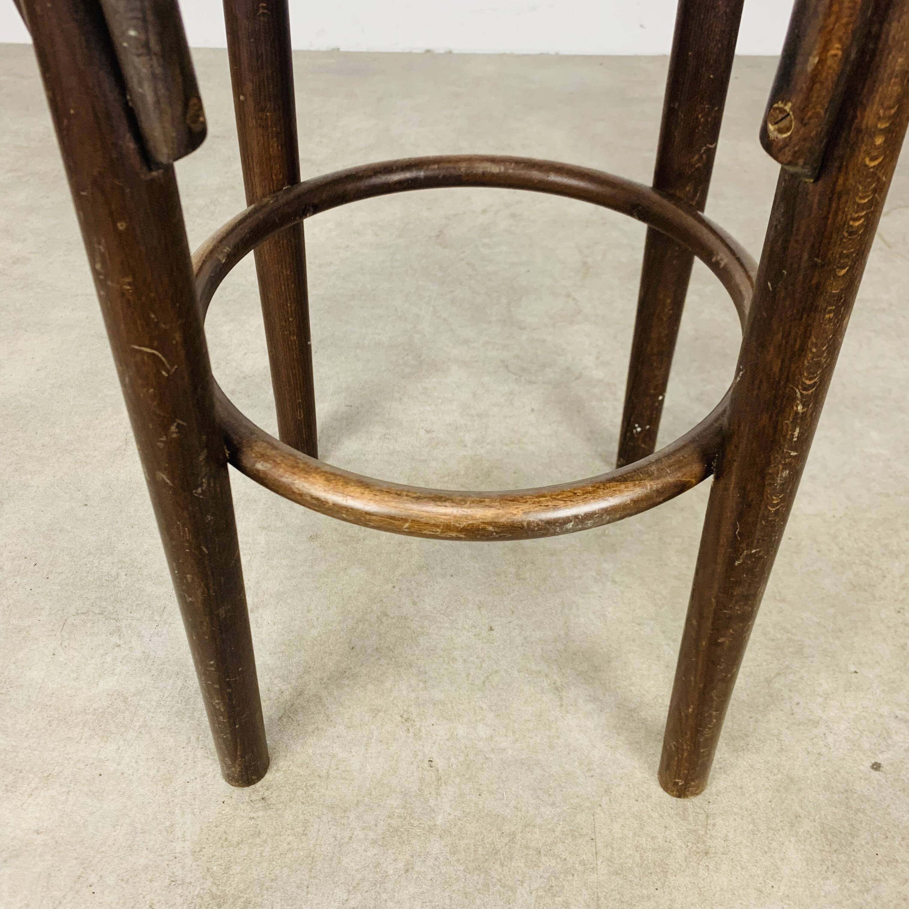 Cane and bentwood bistro stool