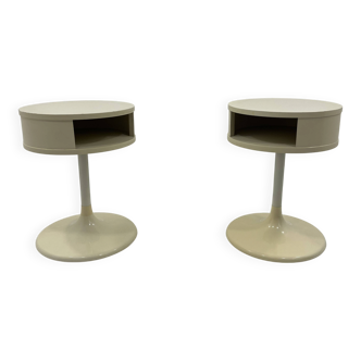 Space Age Tulip Side Tables by Lusch Erzeugnis for Lusch & Co, 1970s, Set o