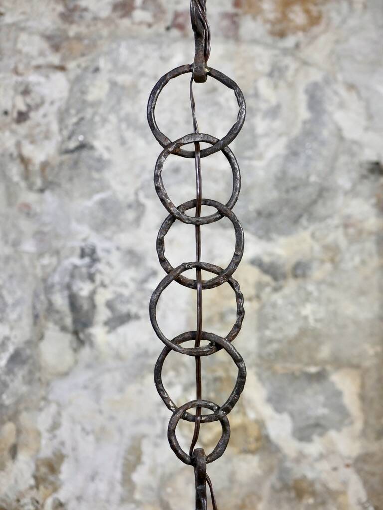 Brutalist floor lamp chain