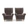 Set of grey velvet armchairs, 1950s.
