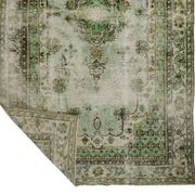 Tapis Oushak Vintage – Tons Vert Pastel & Style Classique, 176 x 340 cm