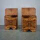 1939s pair of Art Deco bedside tables, Czechoslovakia