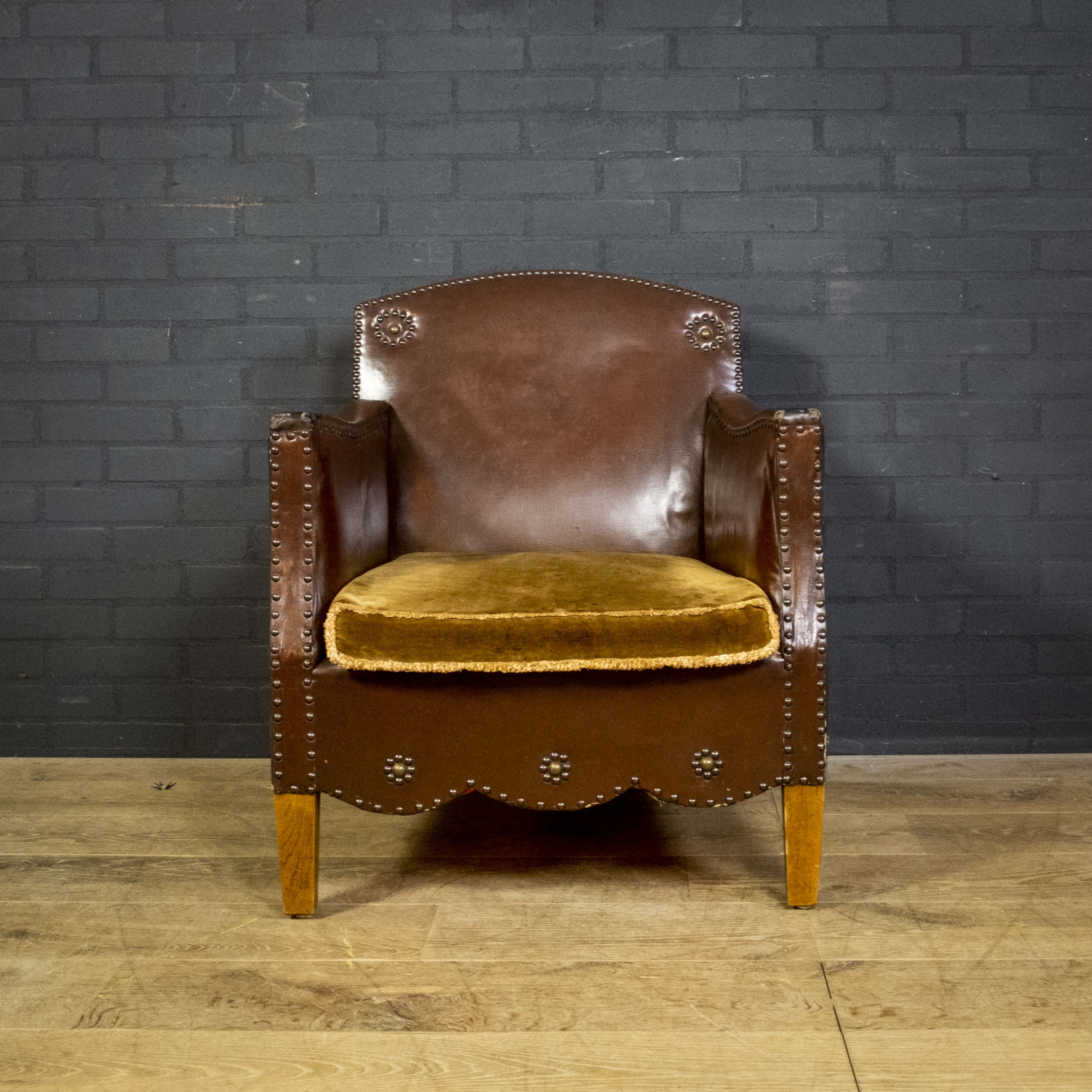 Antique club armchair
