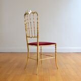 Chaise Chiavari Hollywood Regency 1960