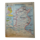 Old Madagascar / Indochina school map, ed. Vidal-Lablache 1930