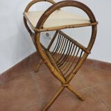 Rattan side table