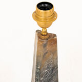 Triangular onyx lamp, 20th century