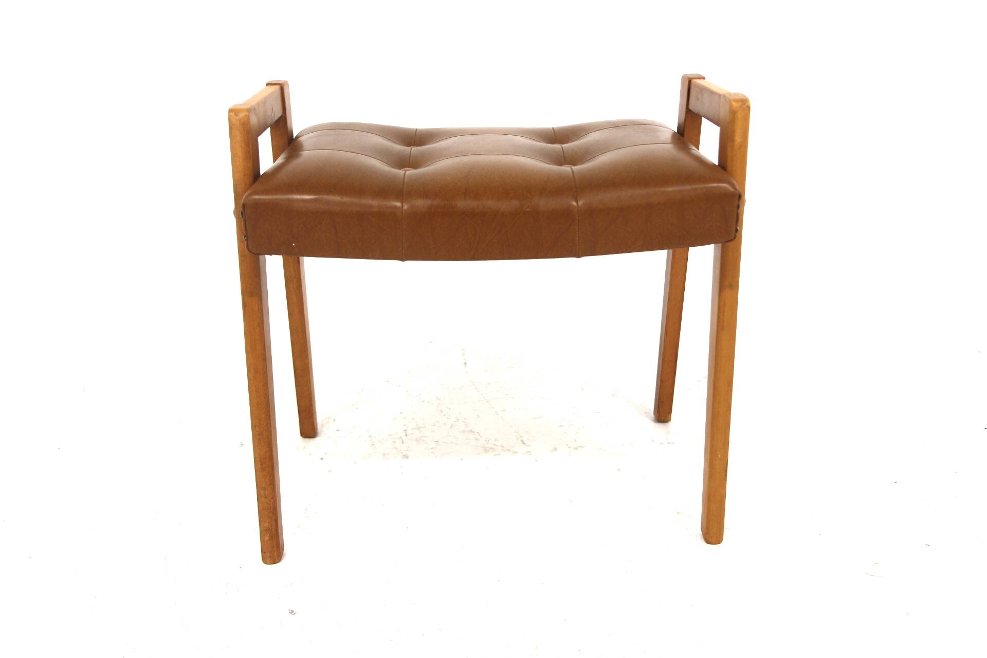 Ottoman scandinave en skaï, Suède, 1950