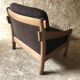 Vintage brutalist armchair circa 1980