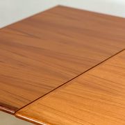 Double extending teak dining table (Made in Denmark 1960)