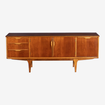 Retro Teak 1960s Jentique Mid Century Sideboard With Folded Handles