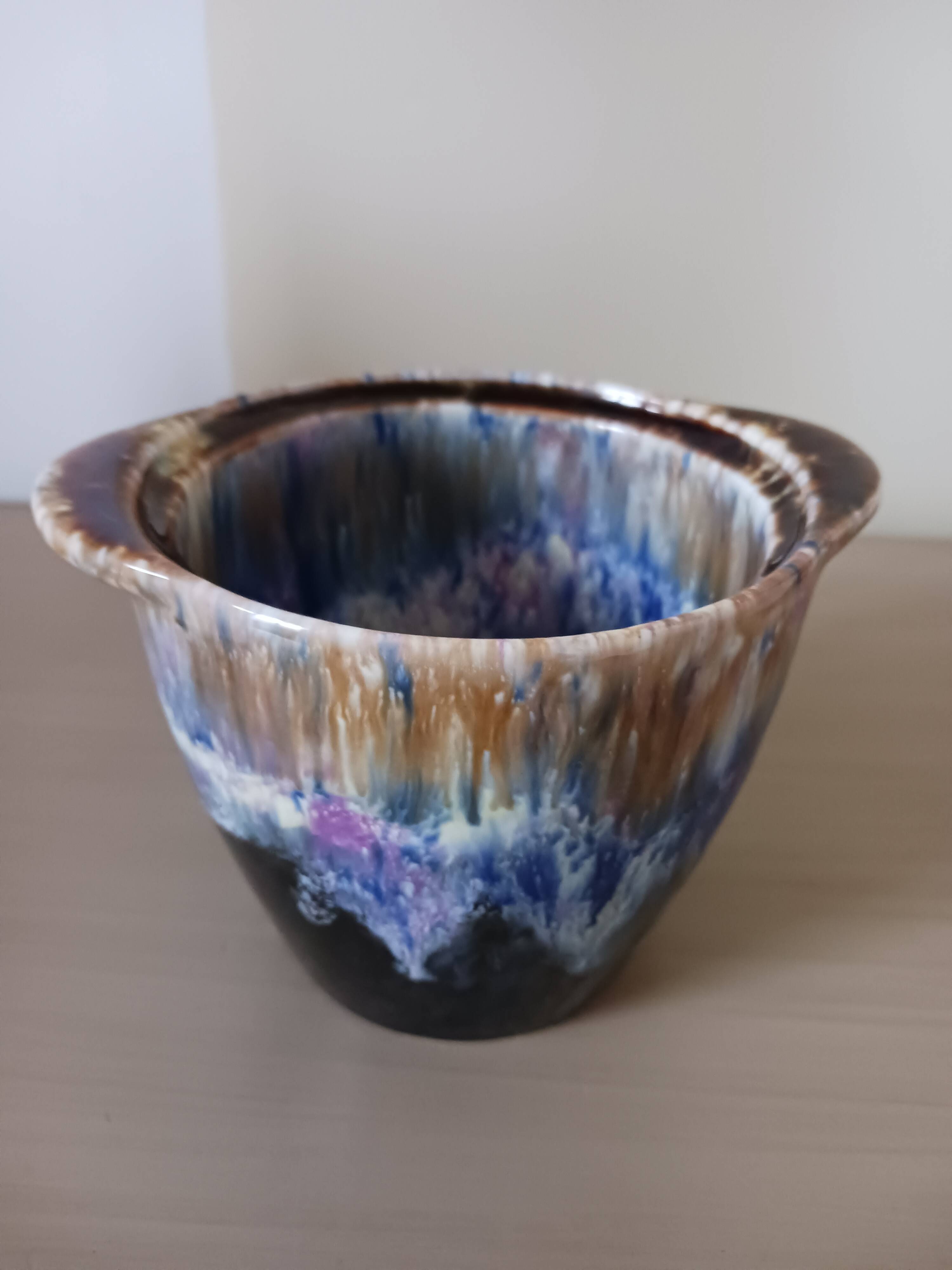 Stoneware vase, fired from Morvan