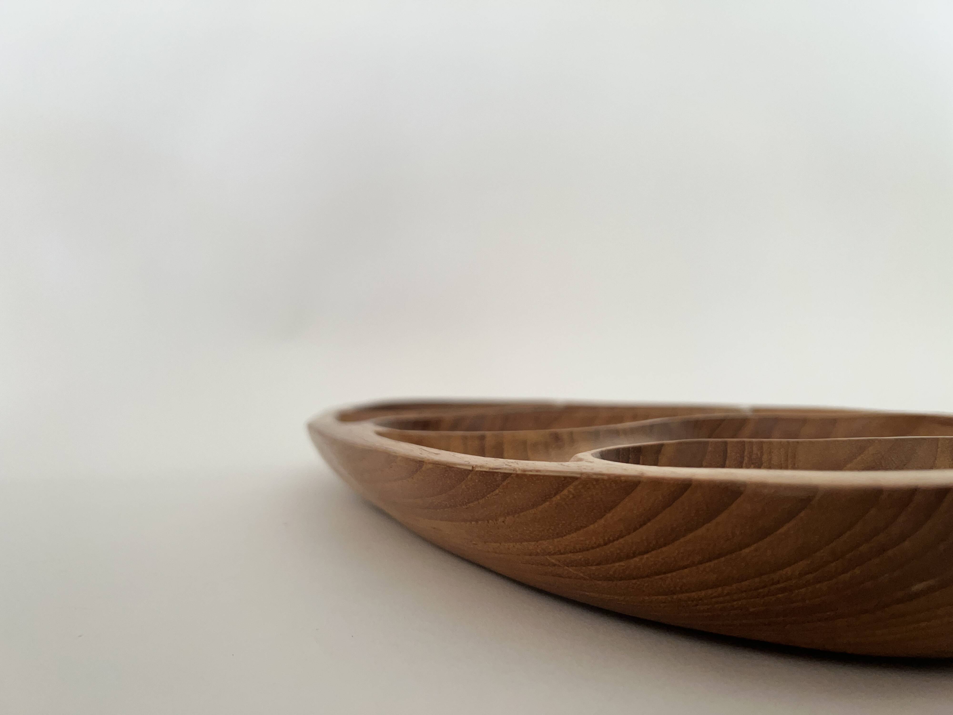 Large designer tray in solid teak - Laur Jensen, Denmark 1970