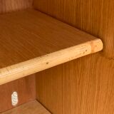 Armoire rotin et pieds compas 1960