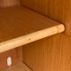 Rattan wardrobe with tapered legs from the 1960s.