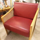 Scandinavian cane armchair, 1980