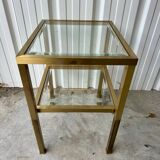 Gilded brass side table 1970