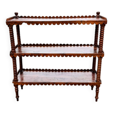 Ancienne grande étagère sur pieds