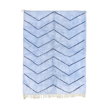 Modern Moroccan carpet blue contemporary art 300x430cm