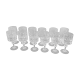 12 crystal wine glasses
