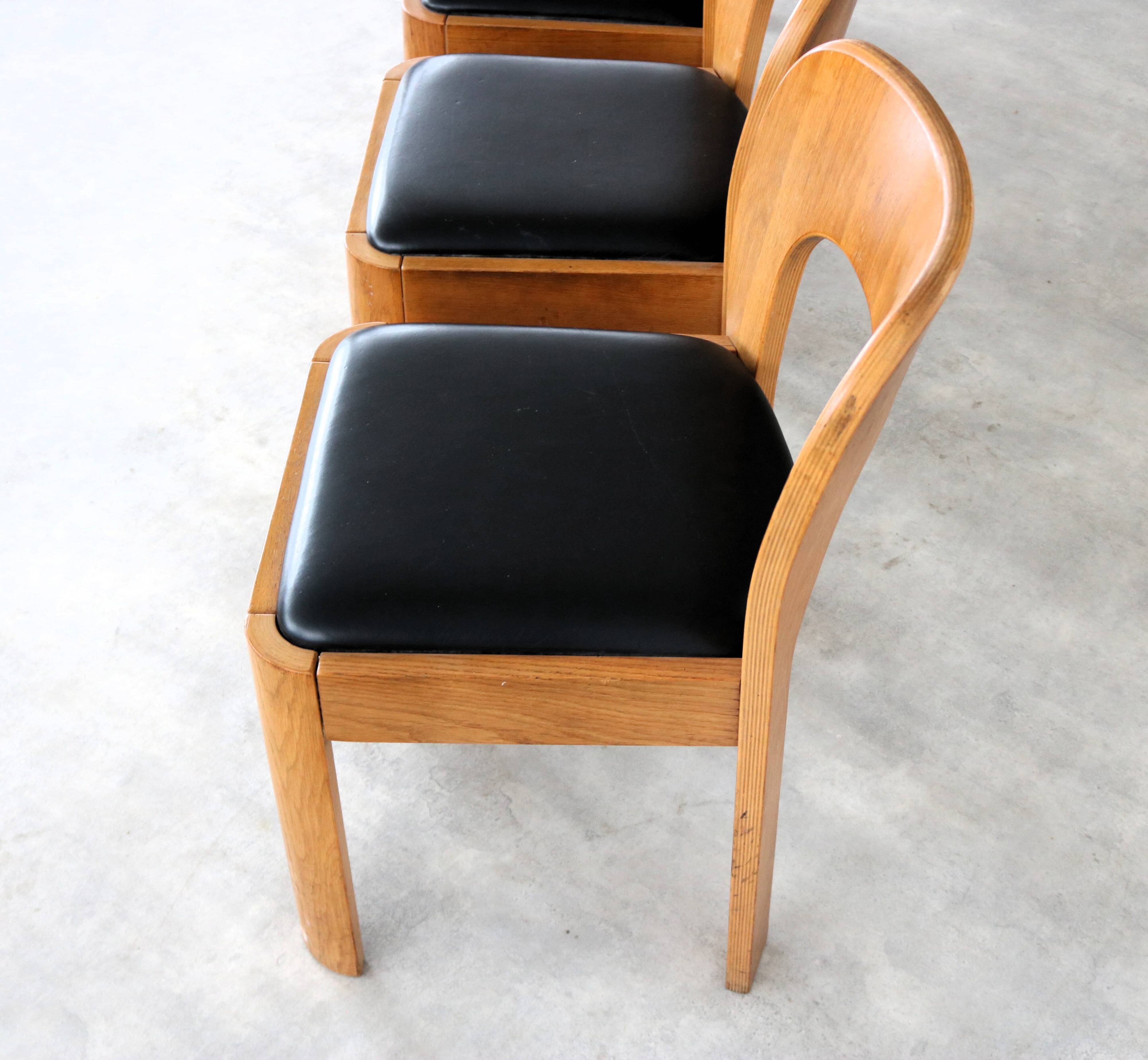 vintage eetkamerstoelen | stoelen | jaren 60 | eiken