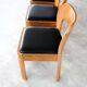 4 chaises de salle à manger en chêne, 1960