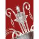 Statement Imperial Murano Glass “Rigadin” Wall Sconce in Transparent Glass