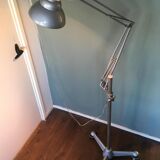 Lamppost anglepoise vintage with wheels of ASEA 1950 s