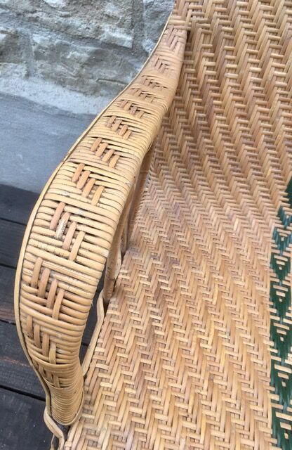 Old rattan chair