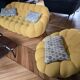 Three-seater Sofa Set and Roche Bobois Bubble Mini Yellow Armchair