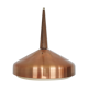 Sandinavian modern copper and wood pendant light, 1960's