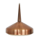 Sandinavian modern copper and wood pendant light, 1960's