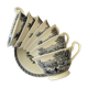 7 tea cups and 7 sub-cups in Wedgwood porcelain model "Lugano"