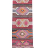 Vintage Turkish rug from Oushak, hand-woven 78x642 cm