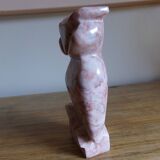 Pink marble owl paper press
