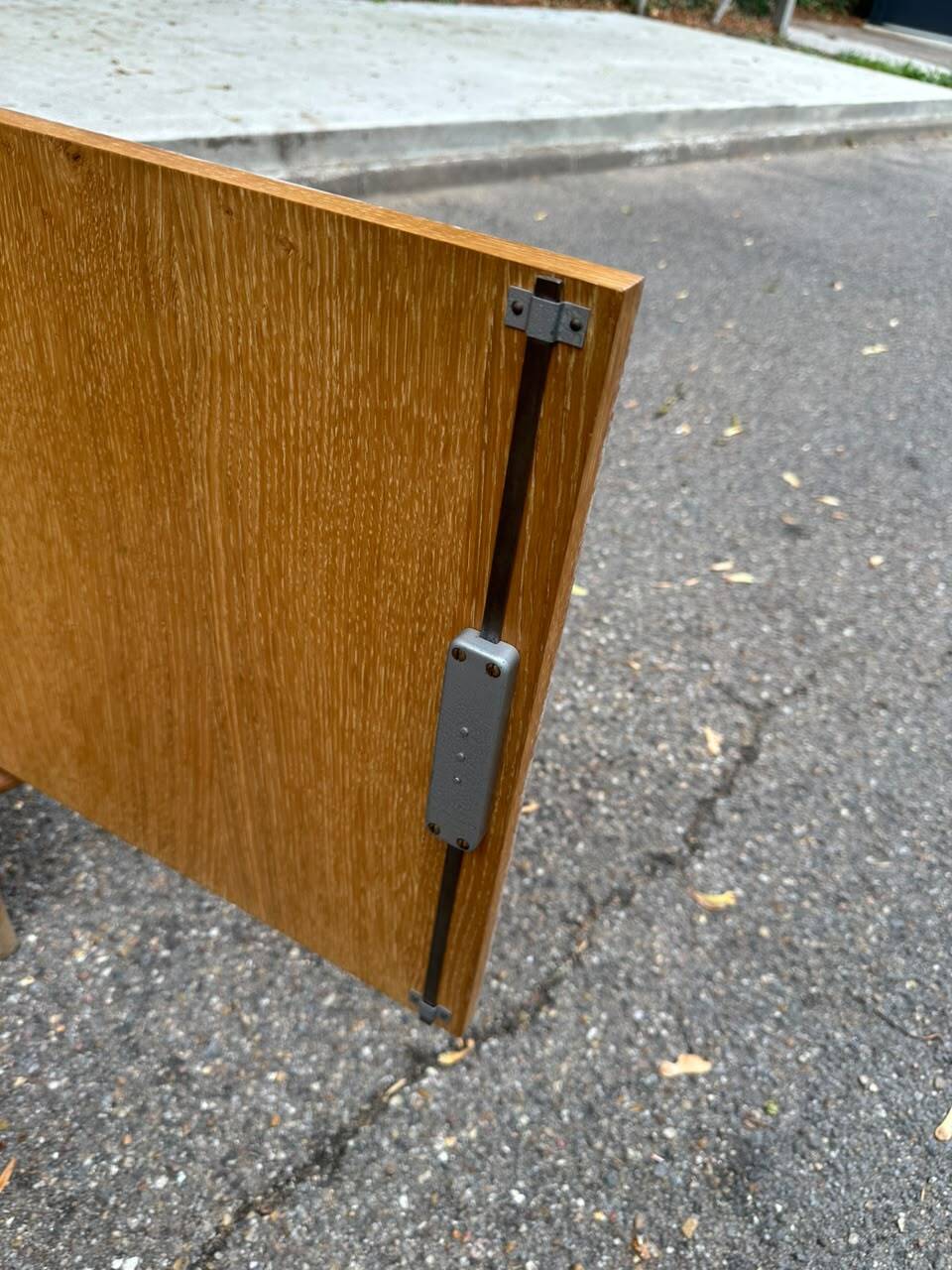 Secrétaire scandinave Mid Century Modern en chêne 1960