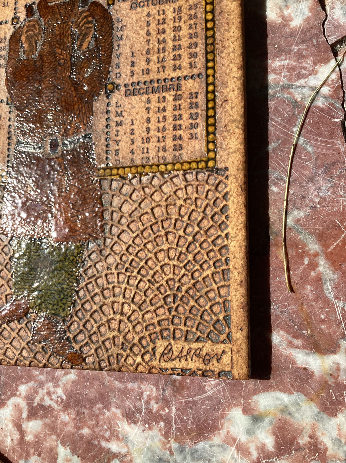 Roger Capron stoneware plaque