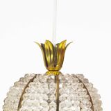 Petit Vintage pineapple pendant chandelier by Emil Stejnar for Rupert Nikoll