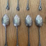 12 silver-plated mocha spoons