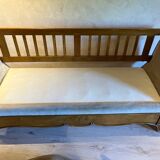 Sofa shaped boat wood and fabric