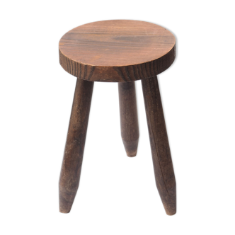 Wood tripod stool