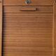 Old workshop furniture, oak curtain cabinet.