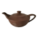 Japanese teapot in red clay engraved with integrated filter.