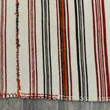 5x9 modern striped hemp rug, 148x269cm