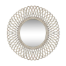 Natural braided rattan mirror diameter 58 cm