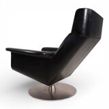 Kaufeld Siesta 62 leather lounge chair by Jacques Brule, 1960