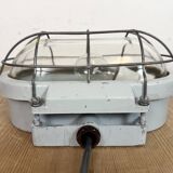 Industrial Cast Aluminium Wall Light with Clear Glass, 1970s