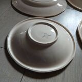 4 old dishes from Digoin and Sarreguemines
