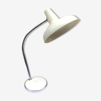 Lampe articulée métal blanc 1960