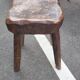 Pair of antique wooden chair stools vintage tree trunk décor